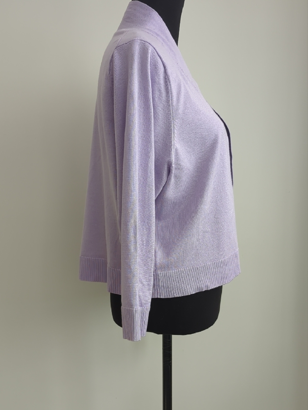 NWT Calvin Klein Lavender Open-Front Knit Cardigan - Picture 5 of 10